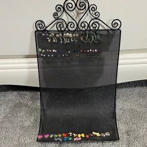 Jewelry Holder with 25+ Pair of Pierced Earrings Kids Children Studs